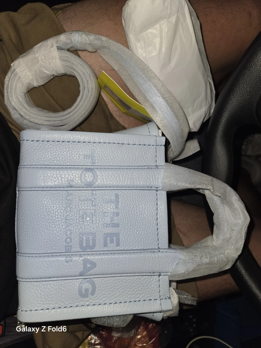 Brand New Marc Jacobs The Mini Tote Bag Mini in Pale Blue - Picture 1 of 9